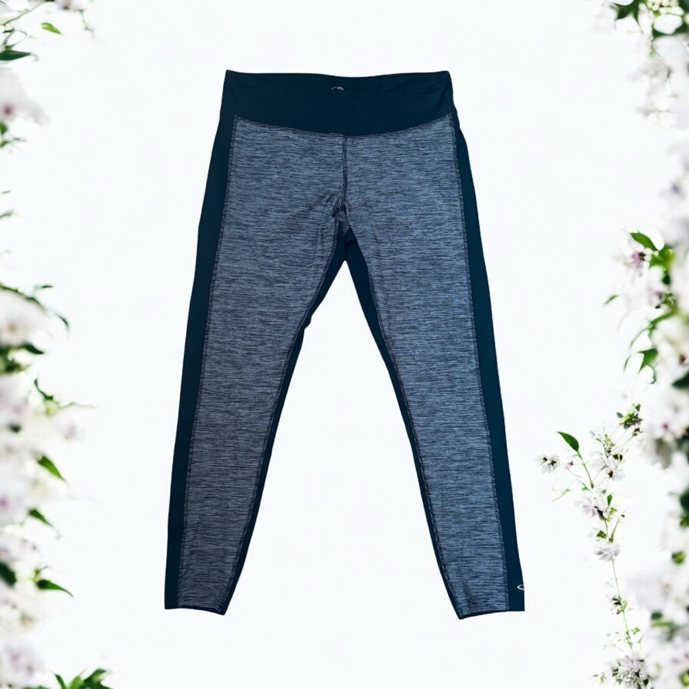 Champion DuoDry Black and Grey Heathered Leggings